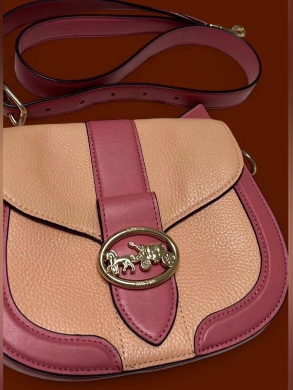 Coach Georgie Saddle bag8.5x7.5x2.5